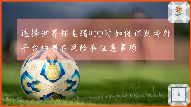 选择世界杯竞猜app时如何识别海外平台的潜在风险和注意事项