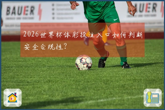 2026世界杯体彩投注入口如何判断安全合规性？